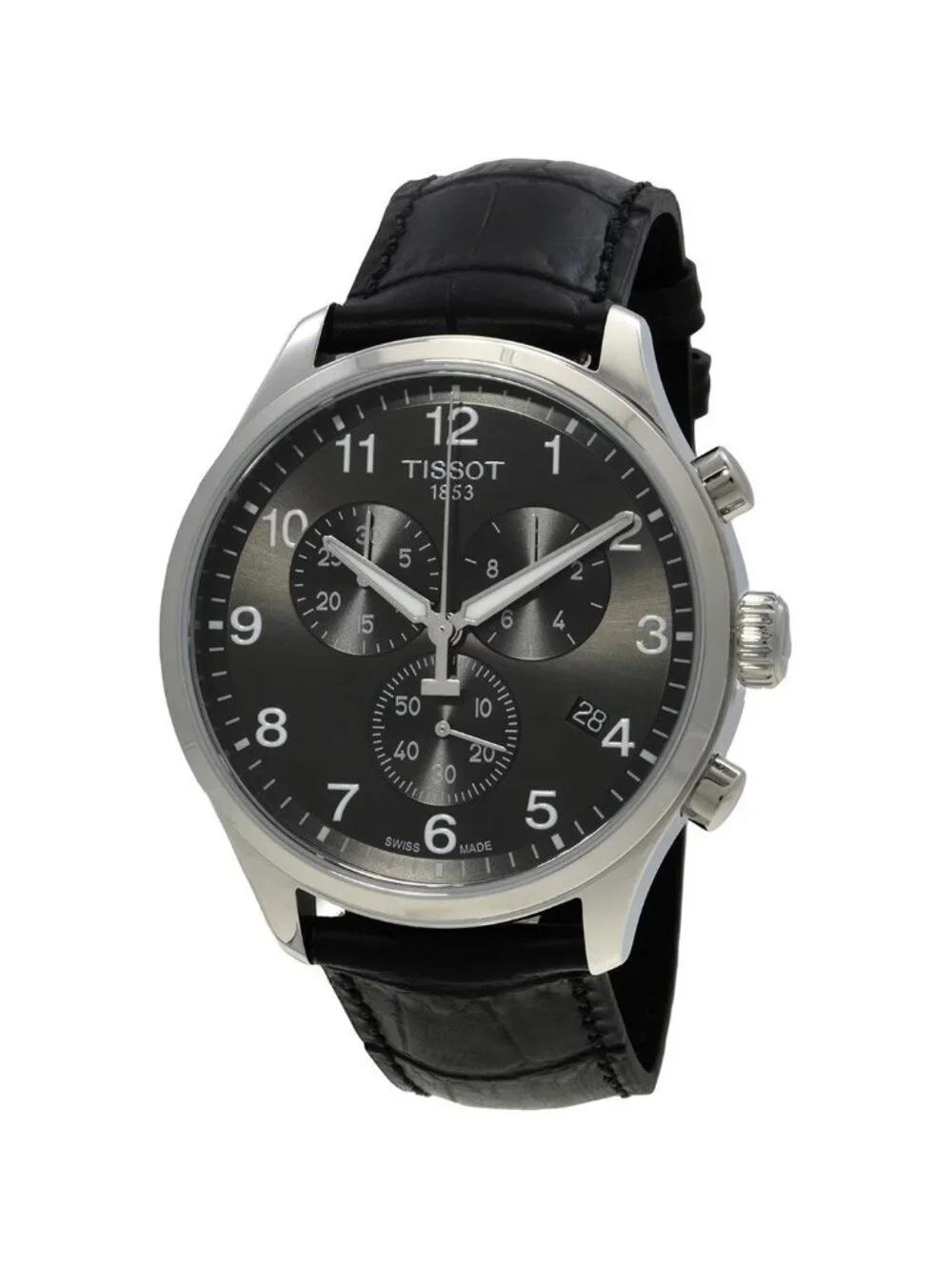NWT Tissot Chrono XL Classic Chronograph Black Dial Men's Watch